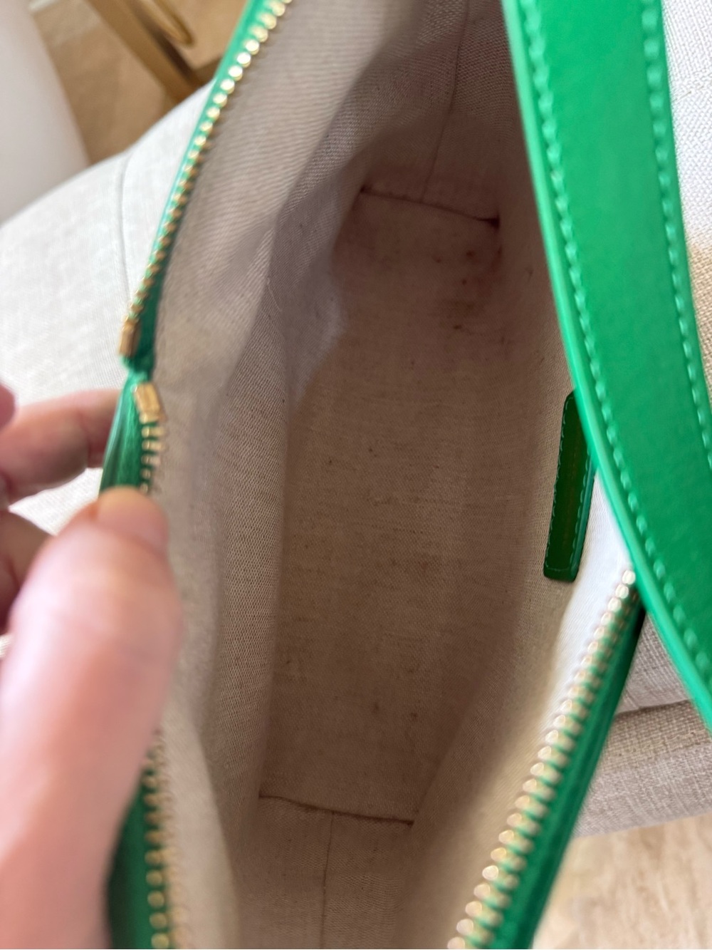 Mansur Gavriel Emerald Green Shoulder Bag - Picture 7 of 9